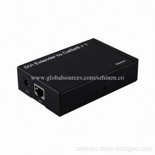 DVI Extender by Cat 5 x 1, Supports High-video Resolution 1,080P
